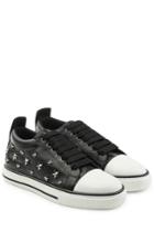 R.e.d Valentino R.e.d Valentino Leather Studded Sneakers