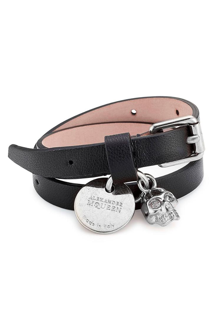 Alexander Mcqueen Alexander Mcqueen Leather Wrap Bracelet