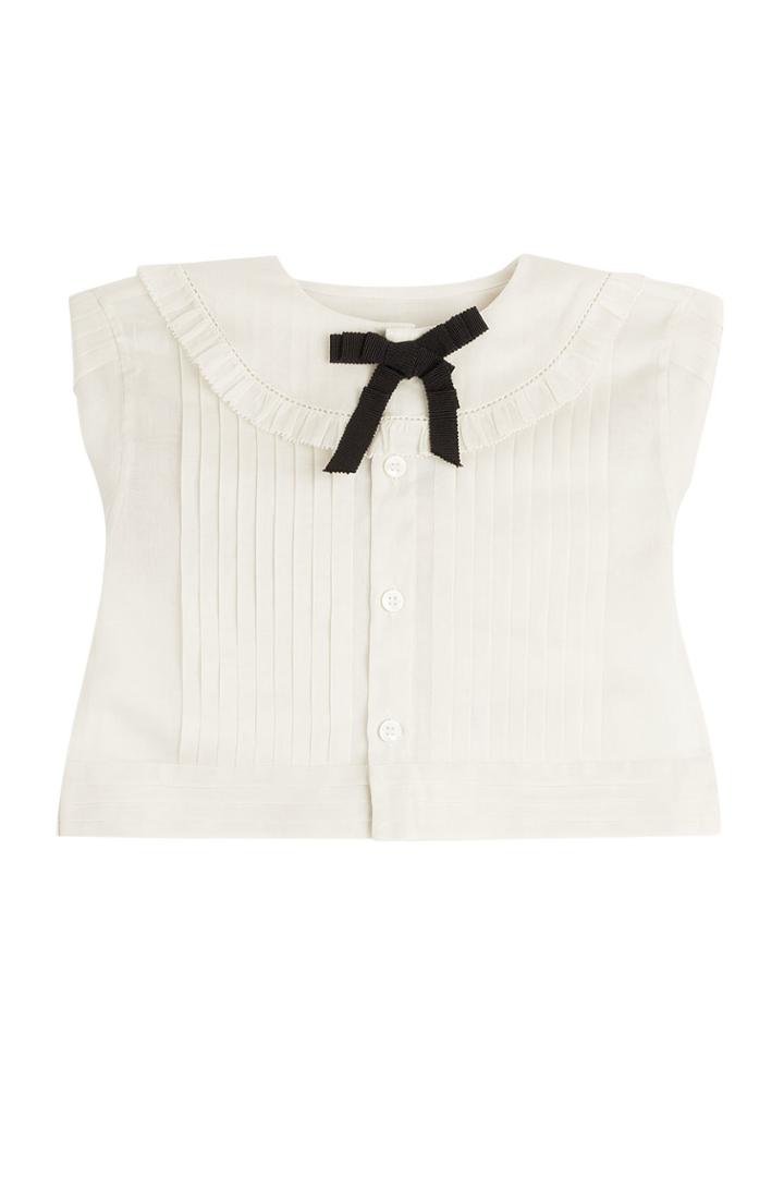 Maison Margiela Maison Margiela Cropped Cotton Blouse