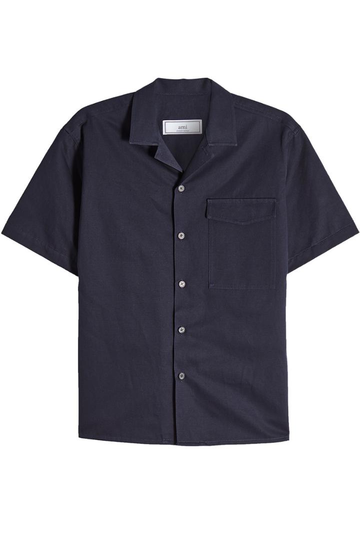 Ami Ami Cotton Shirt With Linen