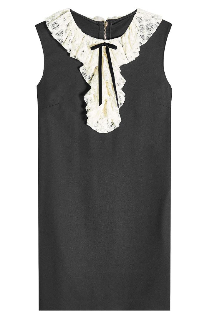 Philosophy Di Lorenzo Serafini Philosophy Di Lorenzo Serafini Shift Dress With Virgin Wool And Lace