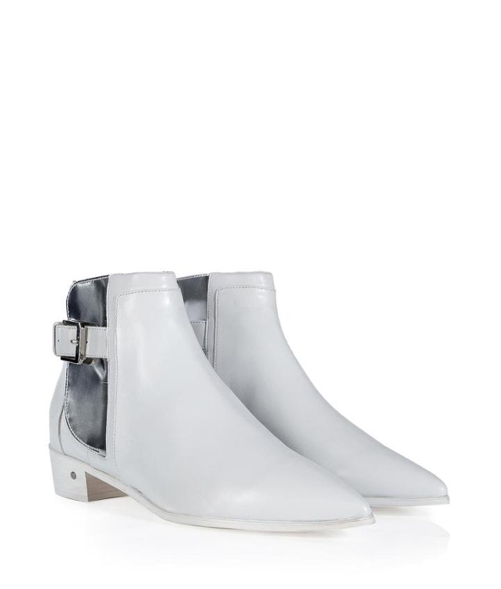 Laurence Dacade Leather Buckled Pointy Toe Boots
