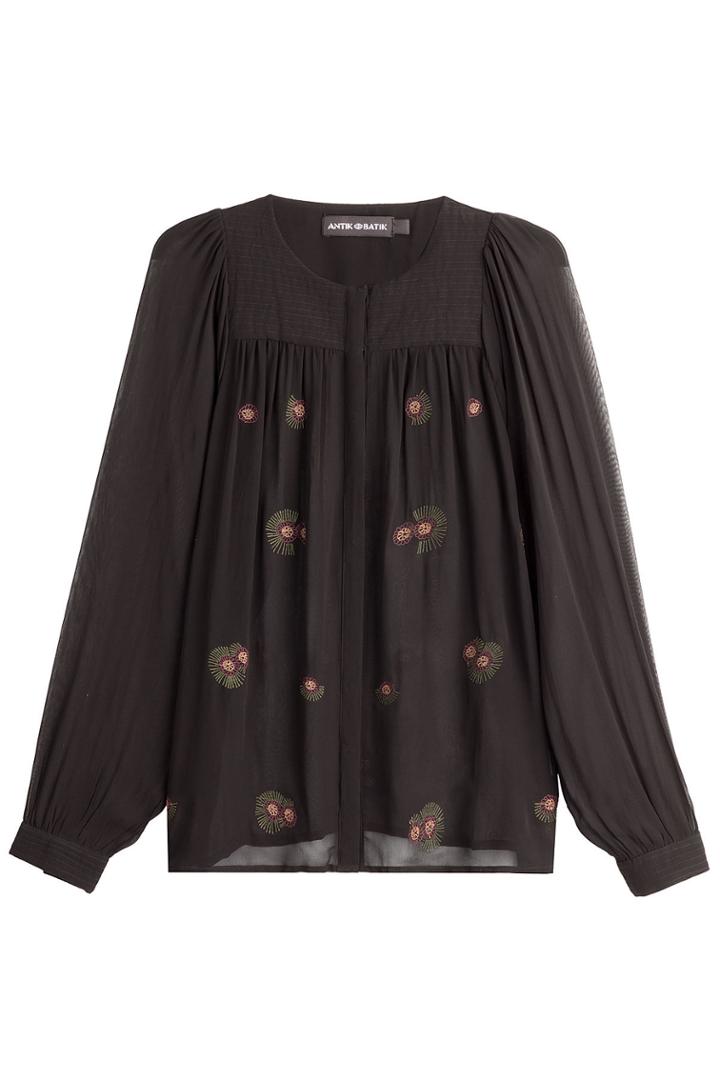 Antik Batik Antik Batik Embroidered Chiffon Blouse