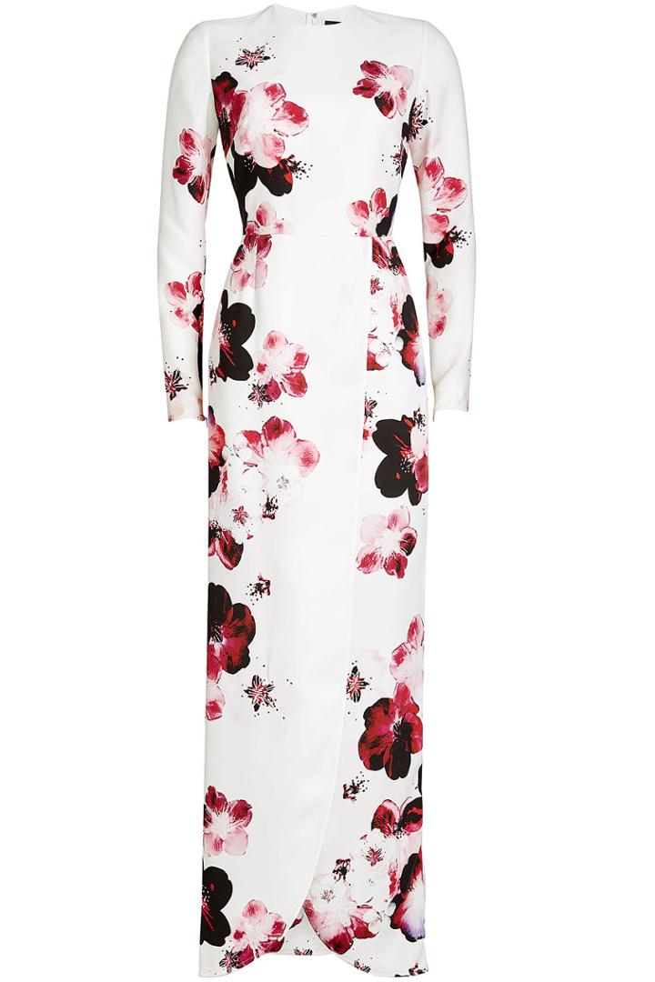 Elie Saab Elie Saab Printed Silk Blend Gown