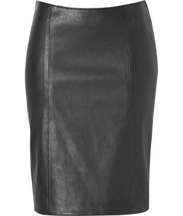 Joseph Leather Skirt In Black