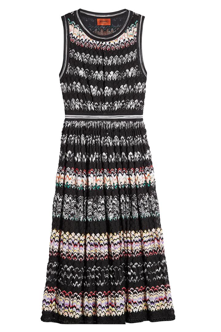 Missoni Missoni Plissé Cotton Blend Dress