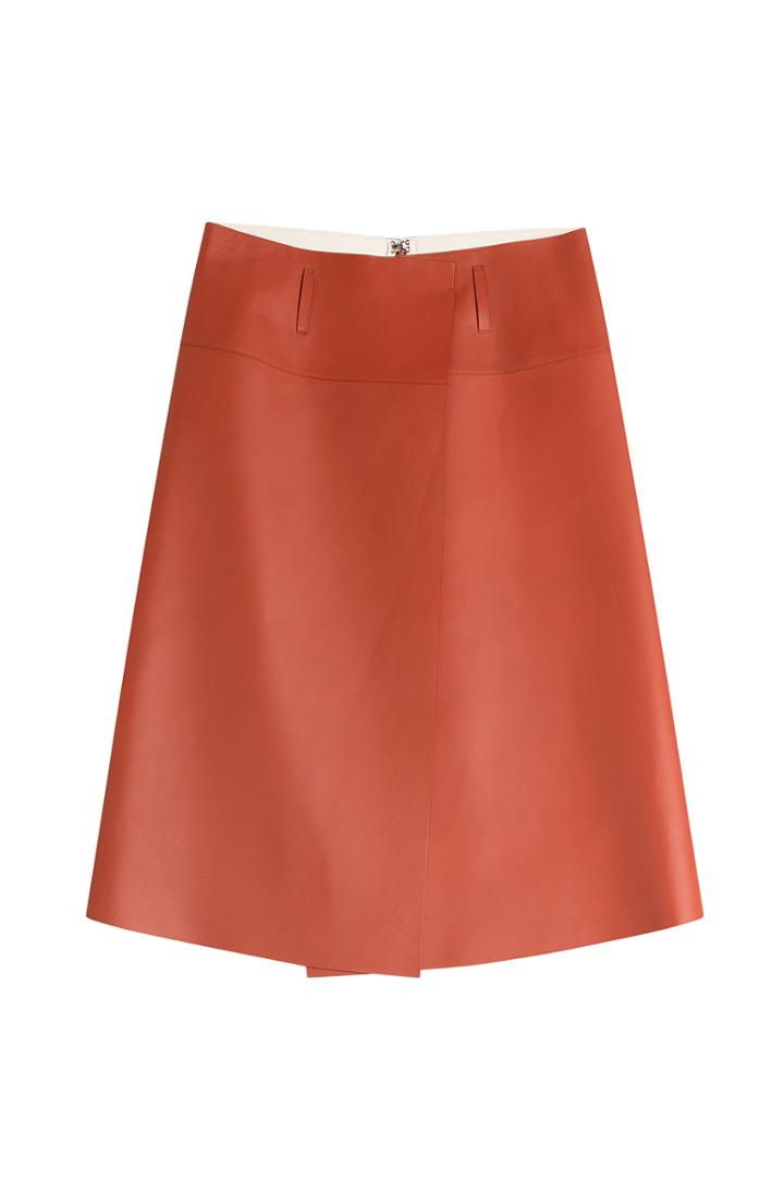 Jil Sander Leather Skirt