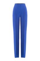 Emilio Pucci Emilio Pucci Straight Leg Wool Pants - Blue