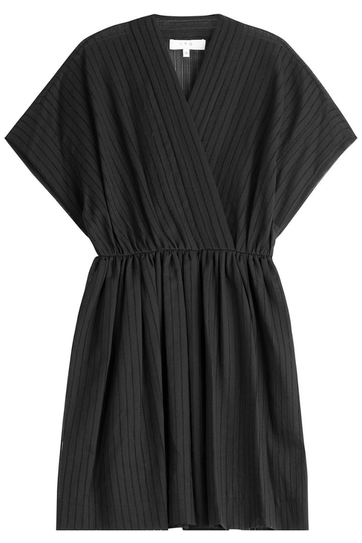 Iro Iro Cotton Kimono Dress - Black