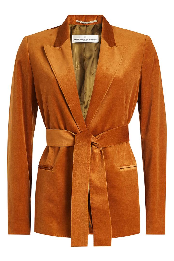 Golden Goose Deluxe Brand Golden Goose Deluxe Brand Velvet Jacket With Belt