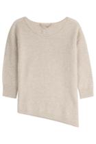 81 Hours 81 Hours Cashmere Pullover With Asymmetric Hem - Beige