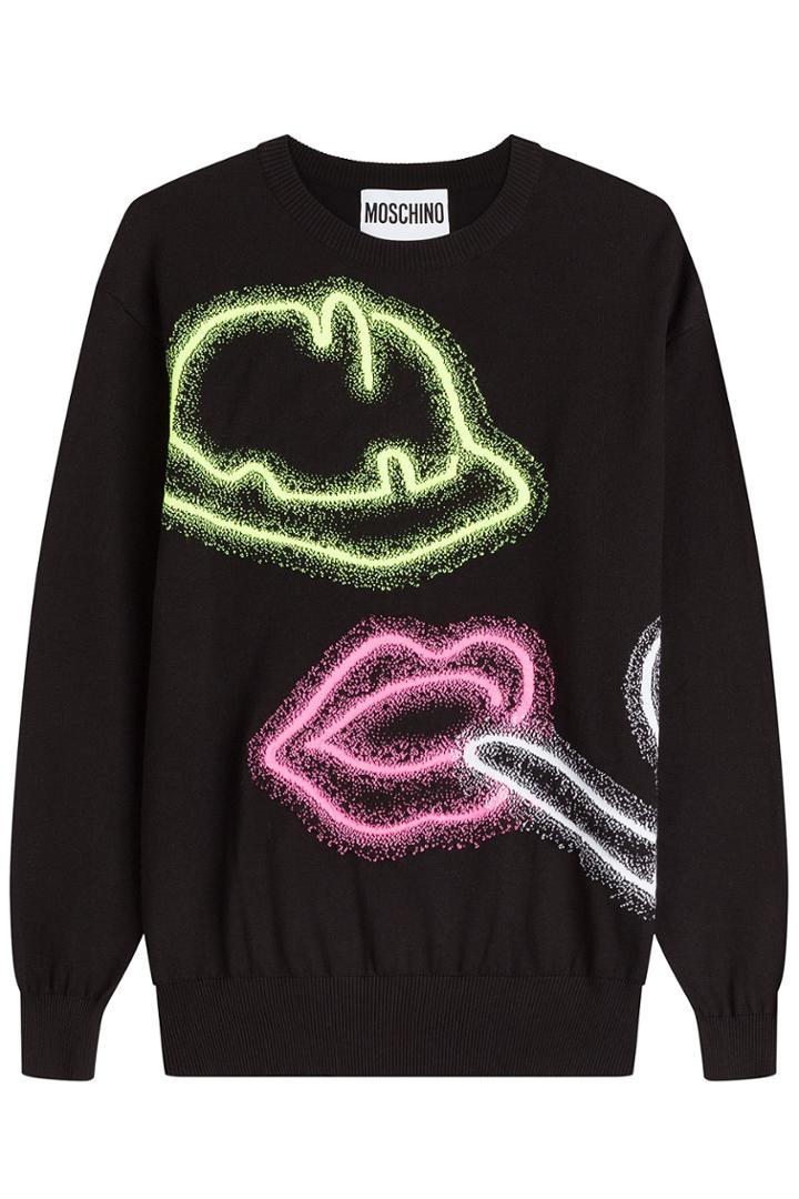 Moschino Moschino Printed Cotton Pullover - Multicolored