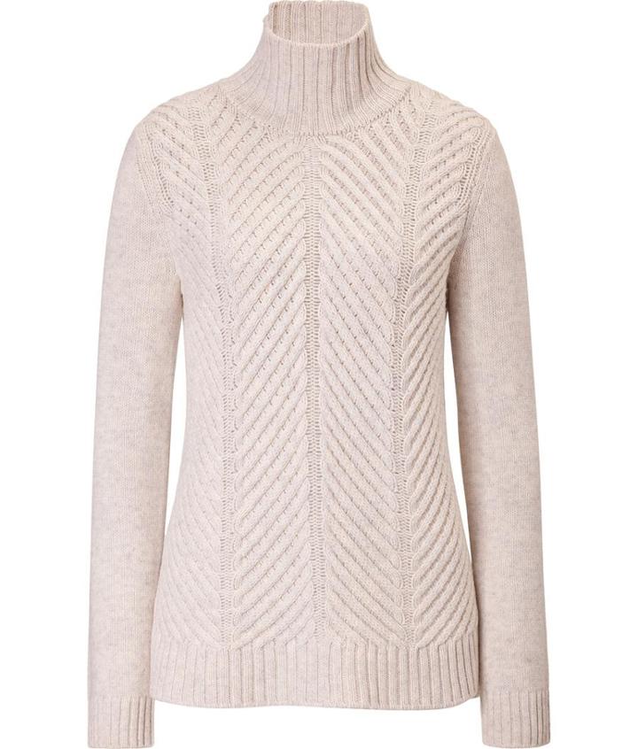 Vince Chevron Knit Turtleneck