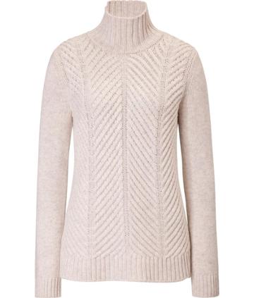 Vince Chevron Knit Turtleneck