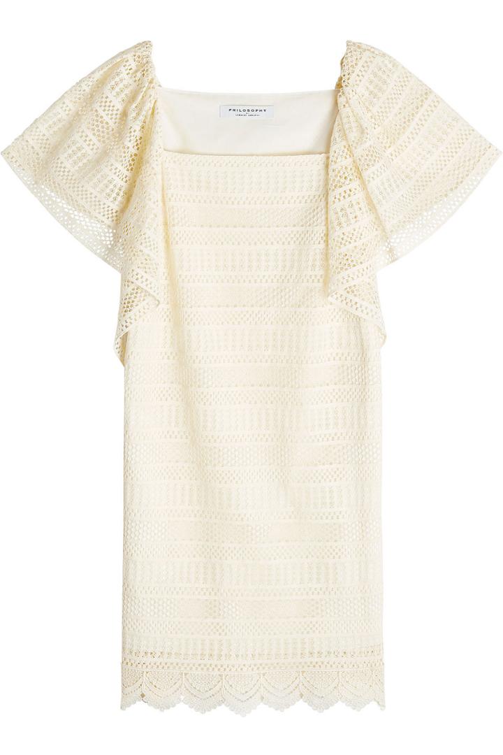 Philosophy Di Lorenzo Serafini Philosophy Di Lorenzo Serafini Lace Dress - Beige