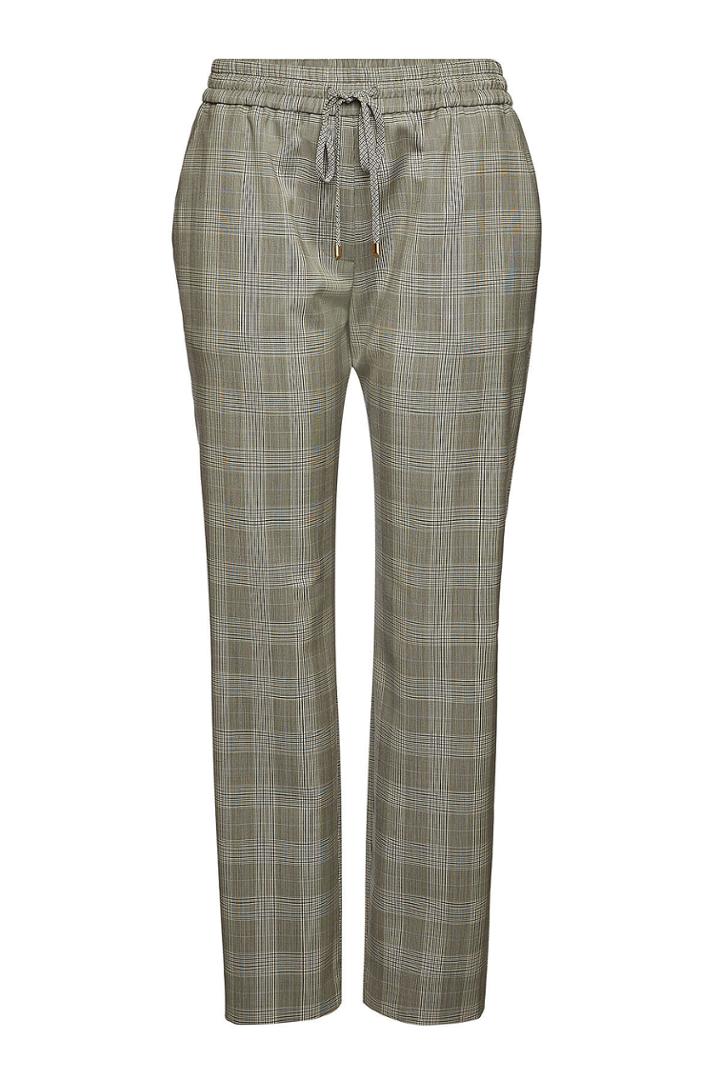 Escada Escada Tulipasa Checked Virgin Wool Pants