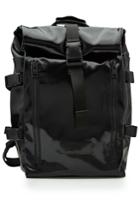 Ami Ami Patent Backpack With Fabric Straps