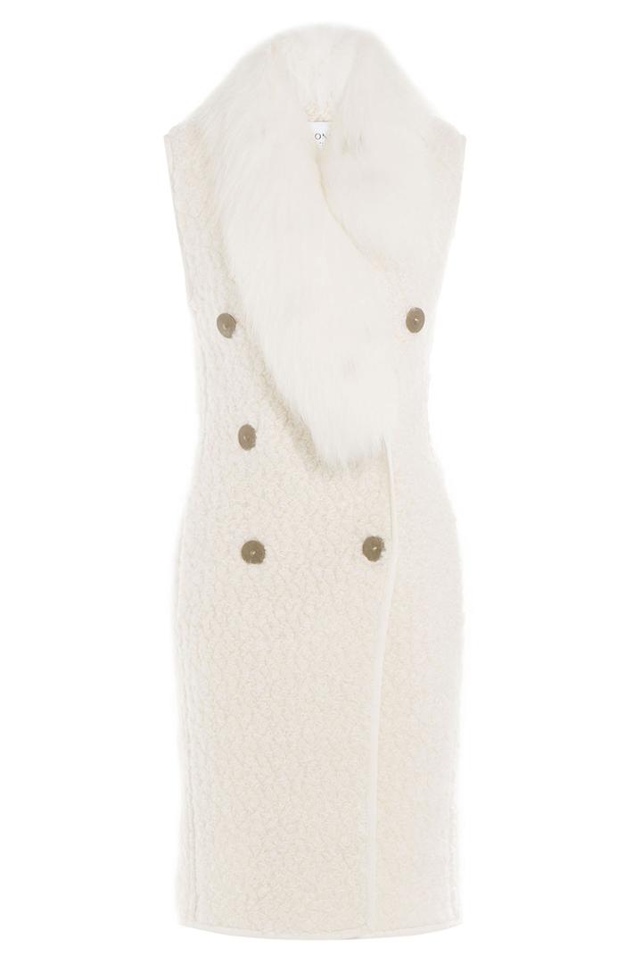 Vionnet Vionnet Knitted Vest With Wool And Mohair - White