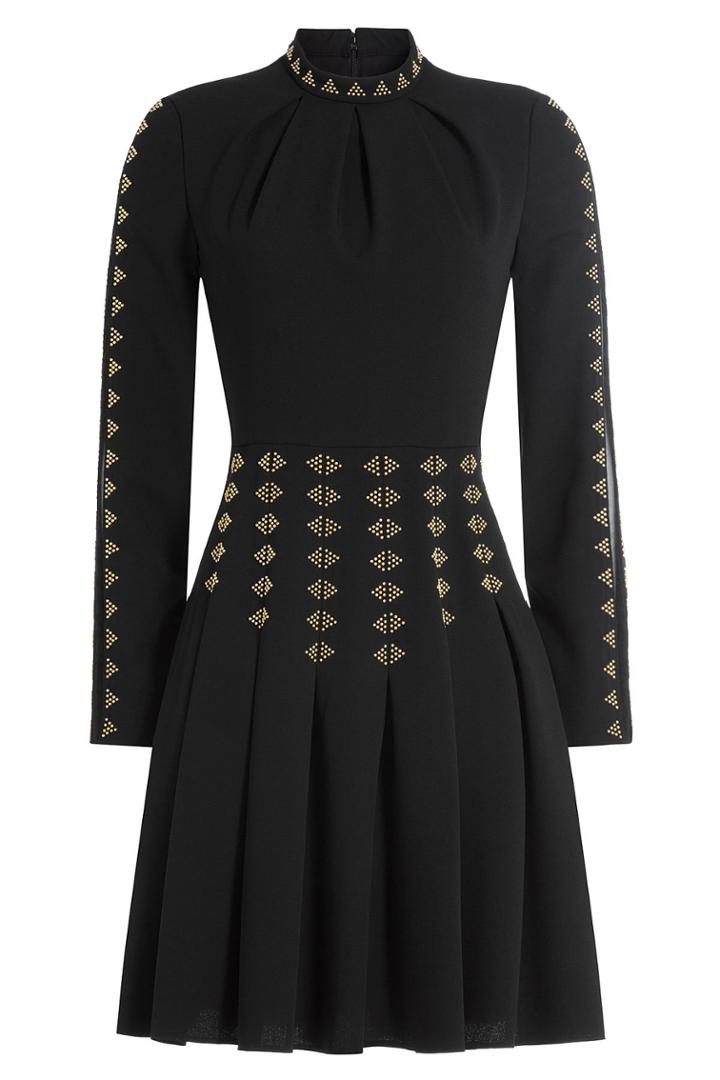Valentino Valentino Embellished Dress With Silk