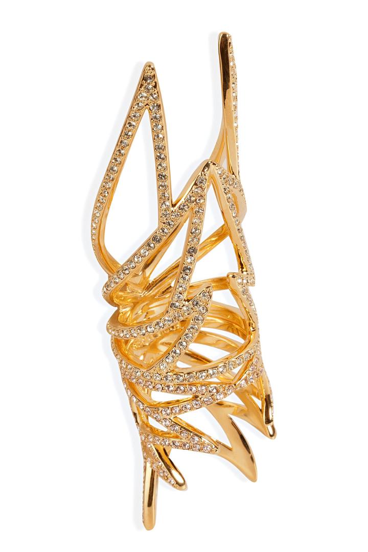 Eddie Borgo Eddie Borgo Gold-plated Pave Wing Ring - None