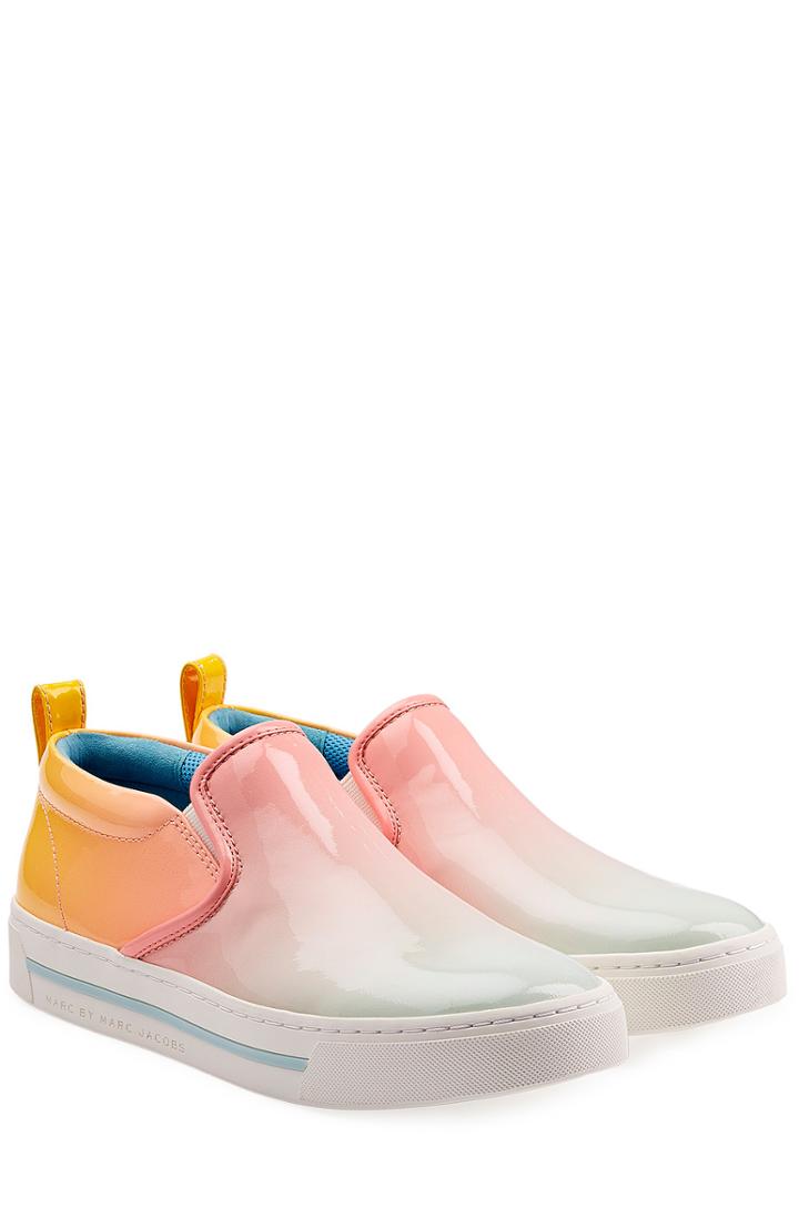 Marc By Marc Jacobs Patent Leather Slip-ons