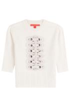 Hilfiger Collection Hilfiger Collection Embellished Wool Pullover - White