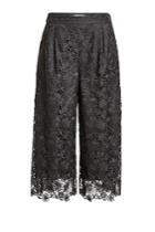 Diane Von Furstenberg Diane Von Furstenberg Cropped Lace Pants - Black