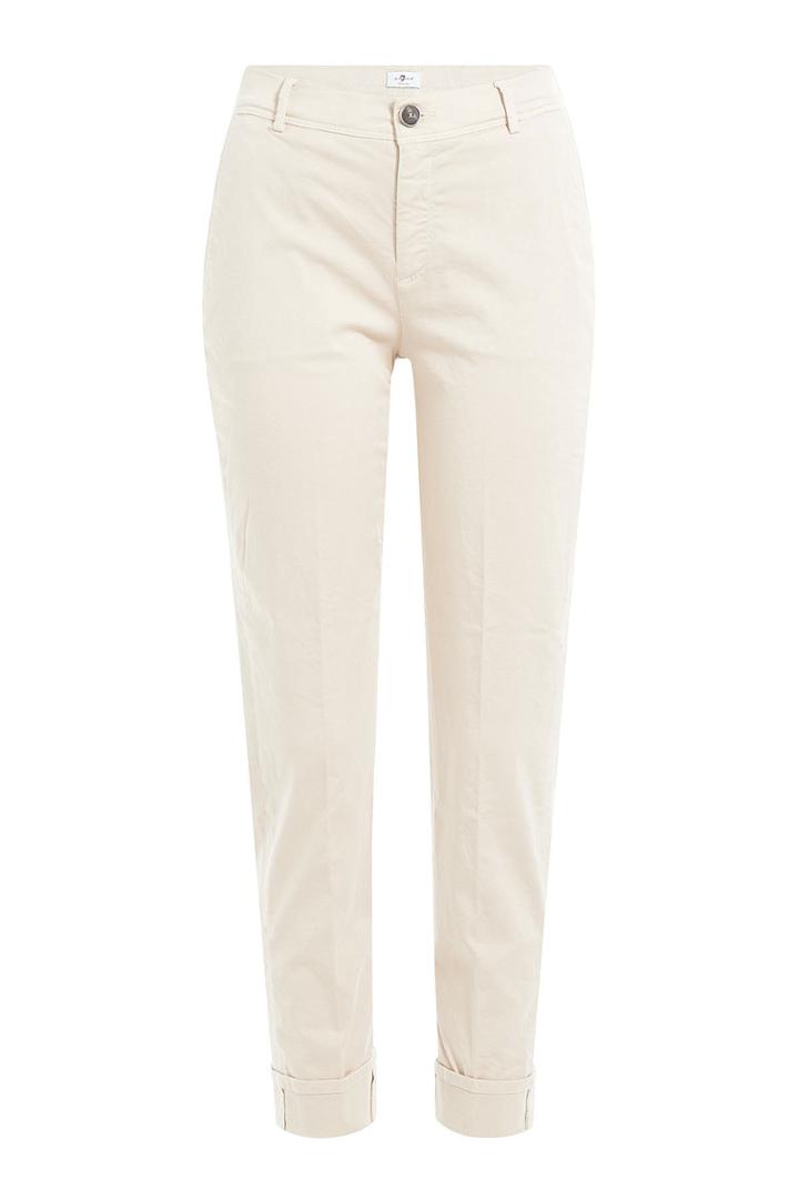 7 For All Mankind 7 For All Mankind Cotton Sateen Cropped Chinos