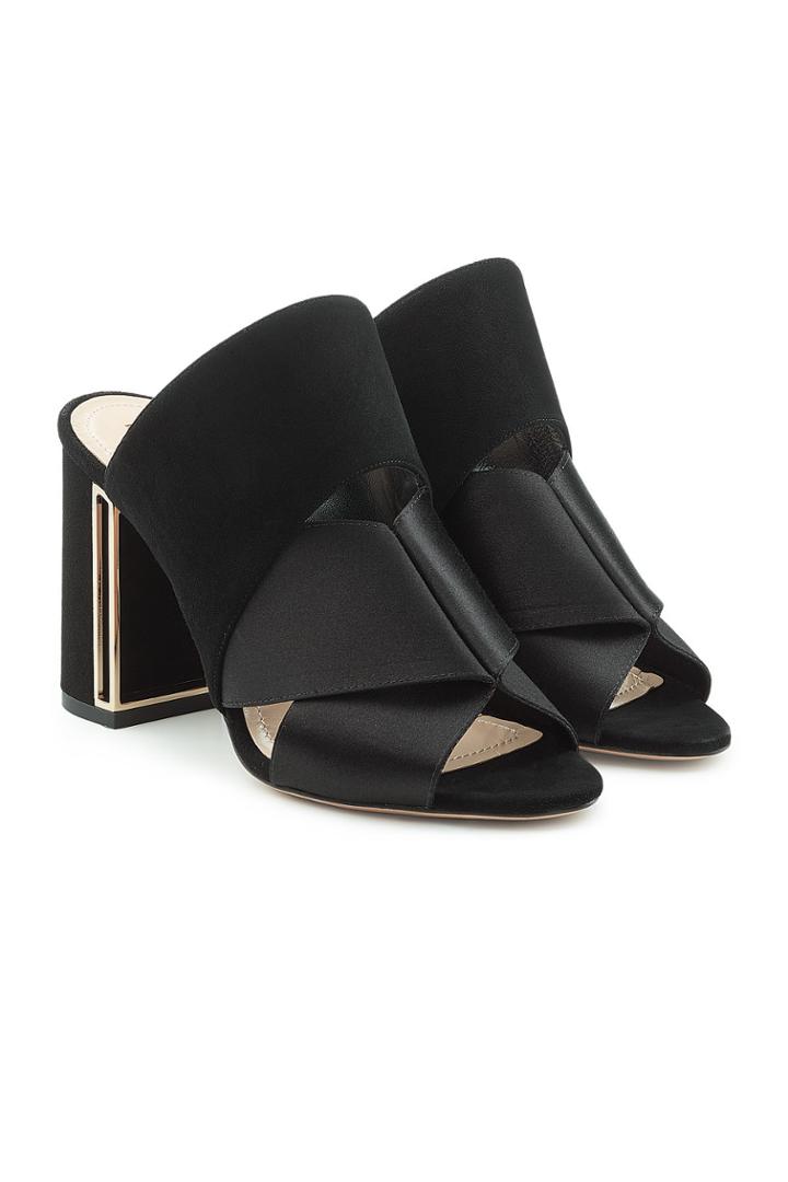 Nicholas Kirkwood Nicholas Kirkwood Nini Mules In Satin And Suede