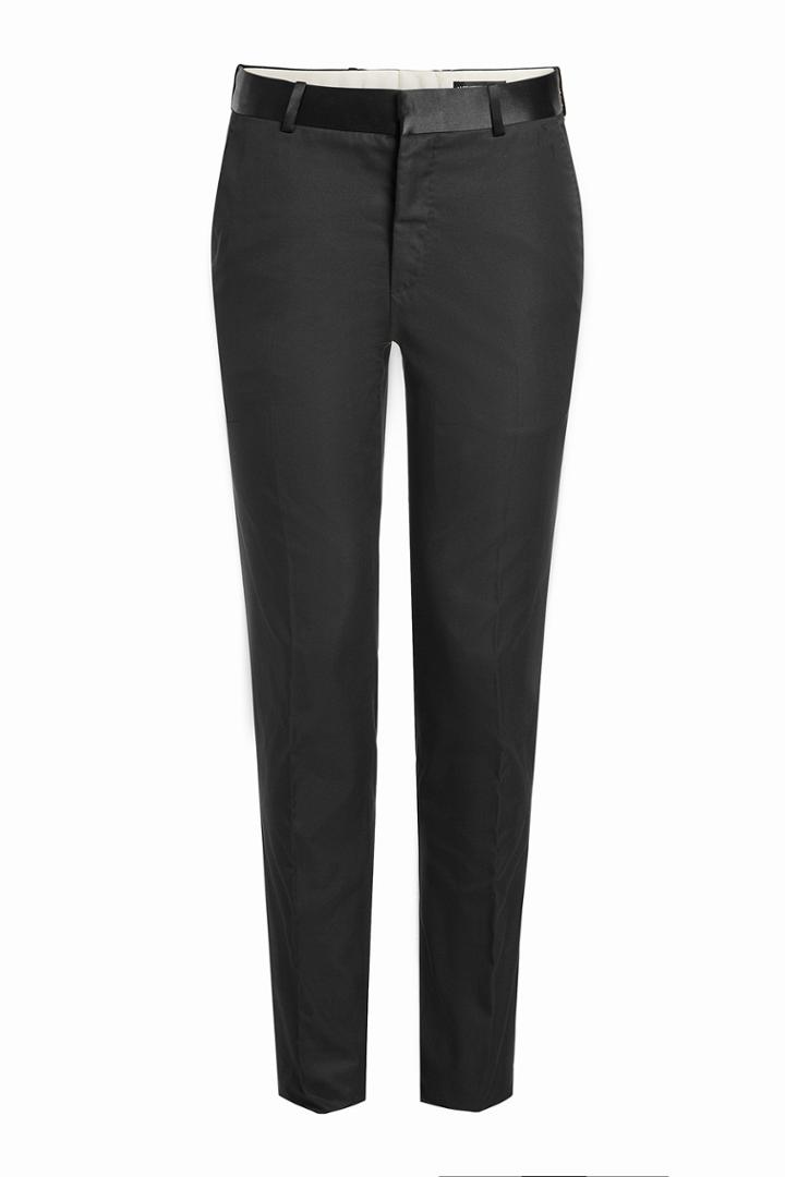 Alexander Mcqueen Alexander Mcqueen Cotton Pants With Satin Waistband