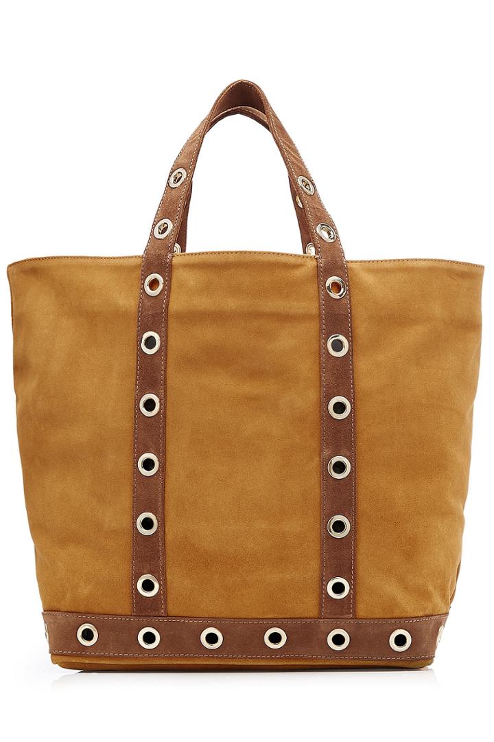 Vanessa Bruno Vanessa Bruno Suede Tote With Eyelet Trim