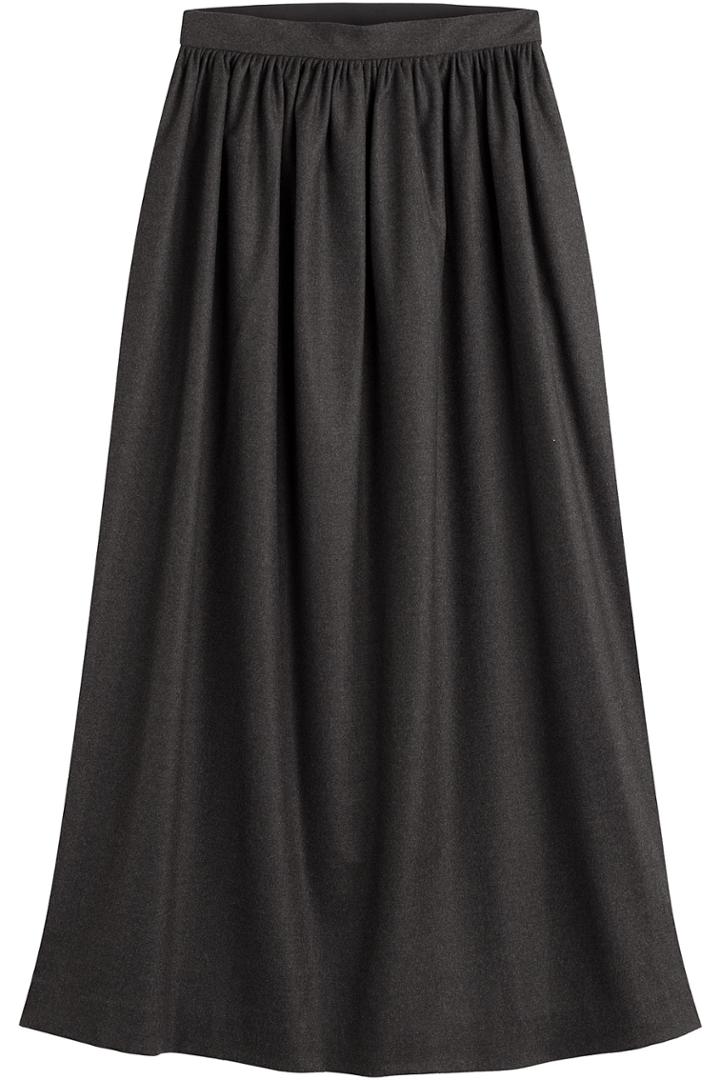 Maison Margiela Maison Margiela Virgin Wool Midi Skirt - Grey