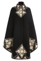 Alexander Mcqueen Alexander Mcqueen Embroidered Virgin Wool Cape - Multicolor
