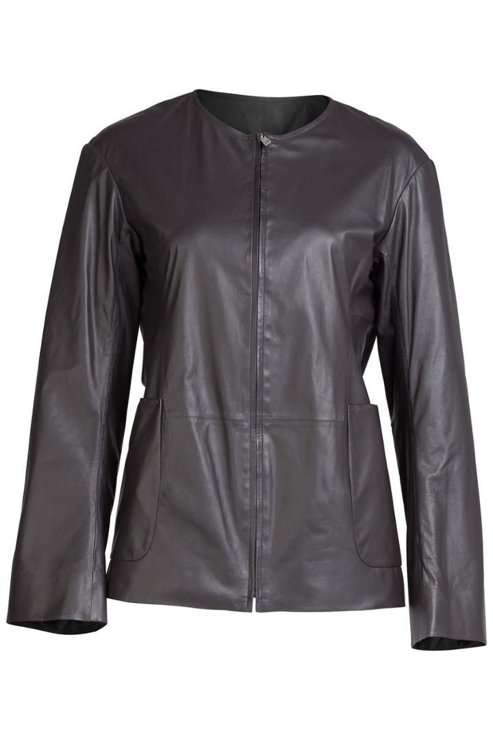 Jil Sander Jil Sander Leather Jacket - Brown