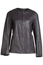 Jil Sander Jil Sander Leather Jacket - Brown