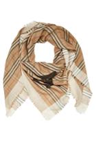 Burberry Burberry Checked Scarf In Silk And Wool