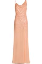 Halston Heritage Sequin Embellished Evening Gown