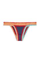 Kiini Kiini Tasmin Bikini Bottoms With Hand Crocheted Trim - Multicolor