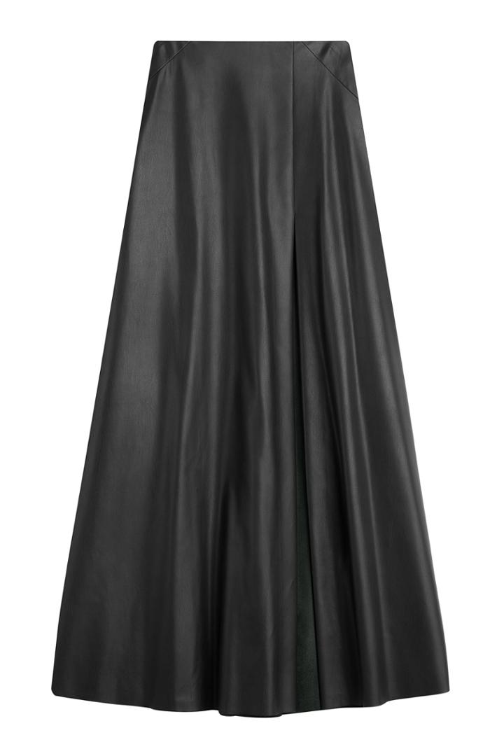 Barbara Bui Barbara Bui Faux Leather Maxi Skirt - Black