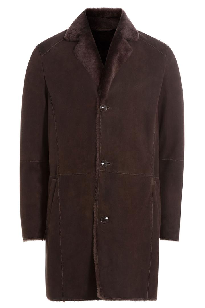 Etro Etro Lamb Shearling Coat - Brown