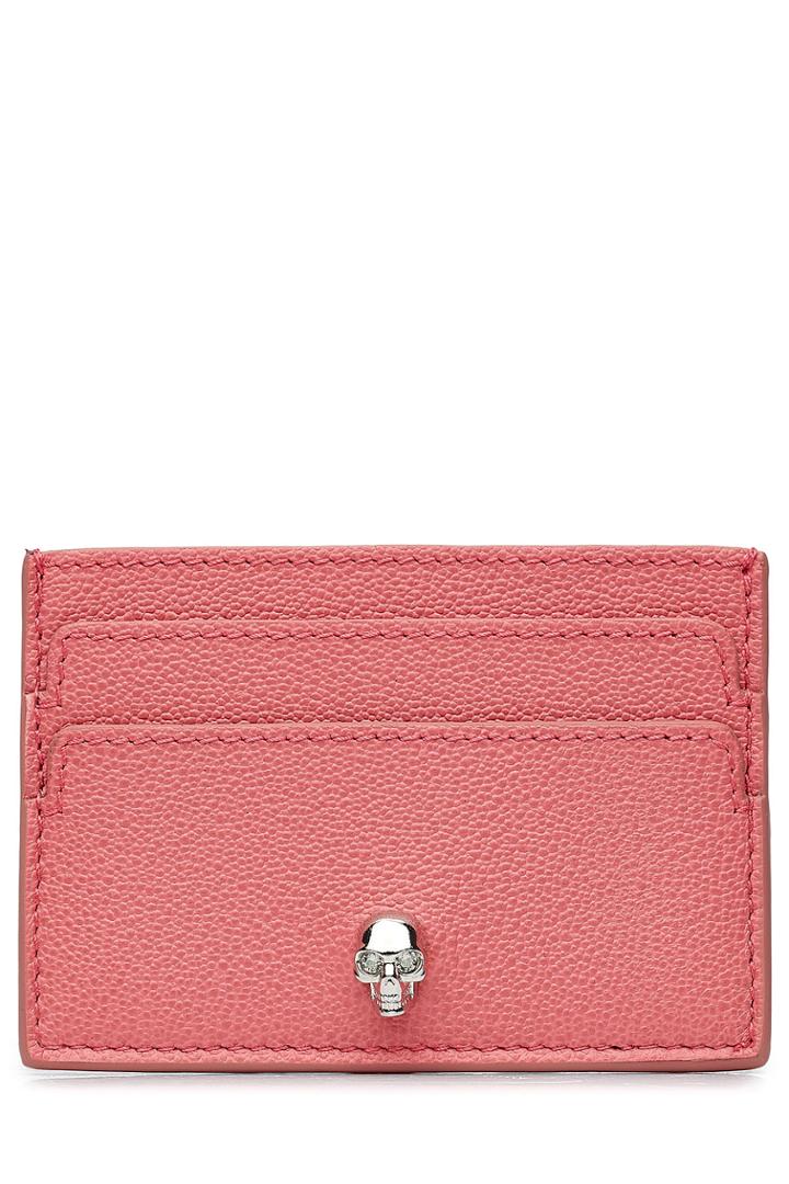 Alexander Mcqueen Alexander Mcqueen Leather Card Holder - Rose