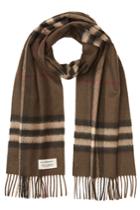 Burberry Shoes & Accessories Burberry Shoes & Accessories Checked Cashmere Scarf - Brown