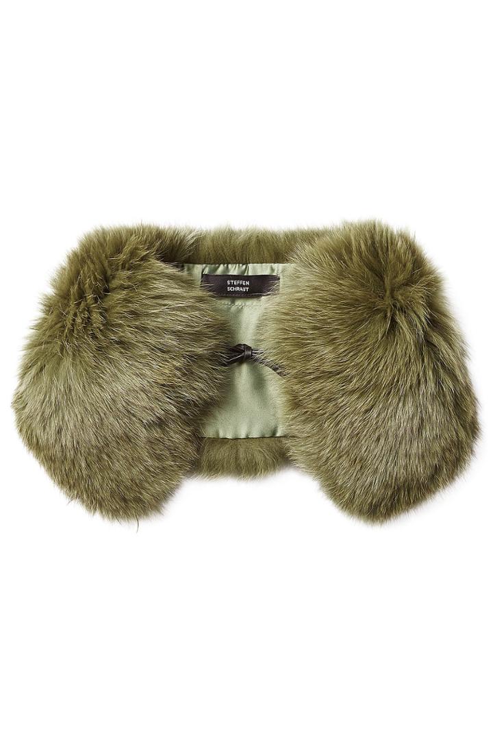 Steffen Schraut Steffen Schraut Fox Fur Scarf - Green