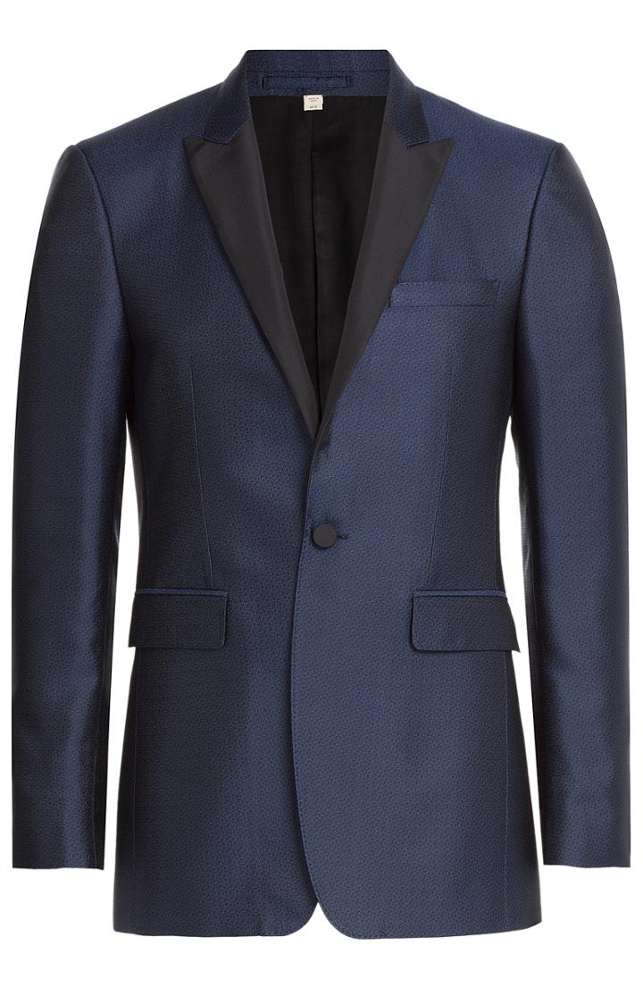 Burberry London Silk Jacquard Blazer