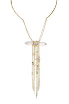 Alexis Bittar Alexis Bittar Collar Necklace With Crystal And Chain Pendant - Gold