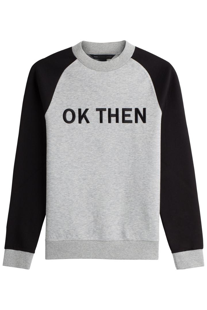 Marc By Marc Jacobs Marc By Marc Jacobs Printed Cotton Sweatshirt - Grey
