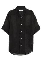Julien David Julien David Sheer Silk Blend Blouse