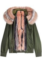 Mr & Mrs Italy Mr & Mrs Italy Bomber Jacket With Fox, Raccoon And Rabbit Fur