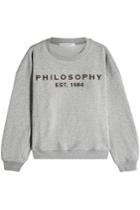 Philosophy Di Lorenzo Serafini Philosophy Di Lorenzo Serafini Printed Cotton Sweatshirt