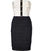 Moschino Two-tone Strapless Dress